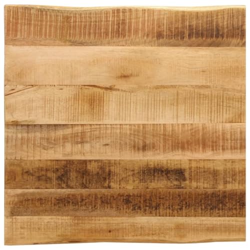 Baumkante Tischplatte Quadratisch Holzplatte Ersatzplatte Massivholzplatte Holztischplatte Holz Platte für Heimwerker, Arbeitsplatten, 60x60x2,5 cm Raues Massives Mangoholz Baumkante Tischplatte Quadratisch Holzplatte Ersatzplatte Massivholzplatte Holztischplatte Holz Platte für Heimwerker, Arbeitsplatten, 60x60x2,5 cm Raues Massives Mangoholz von Makastle