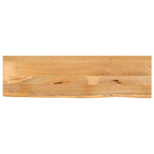 Tischplatte Baumkante Schreibtischplatte Holzplatte Ersatzplatte Holztischplatte Holz Platte für Heimwerker, Arbeitsplatten, 110x20x3,8 cm Massivholz Mango Tischplatte Baumkante Schreibtischplatte Holzplatte Ersatzplatte Holztischplatte Holz Platte für Heimwerker, Arbeitsplatten, 110x20x3,8 cm Massivholz Mango von Makastle
