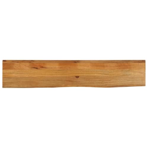 Tischplatte Baumkante Schreibtischplatte Holzplatte Ersatzplatte Holztischplatte Holz Platte für Heimwerker, Arbeitsplatten, 140x20x2,5 cm Massivholz Mango Tischplatte Baumkante Schreibtischplatte Holzplatte Ersatzplatte Holztischplatte Holz Platte für Heimwerker, Arbeitsplatten, 140x20x2,5 cm Massivholz Mango von Makastle