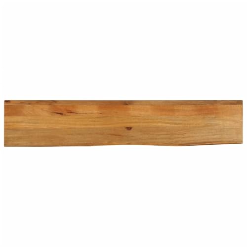 Tischplatte Baumkante Schreibtischplatte Holzplatte Ersatzplatte Holztischplatte Holz Platte für Heimwerker, Arbeitsplatten, 180x20x2,5 cm Massivholz Mango von Makastle