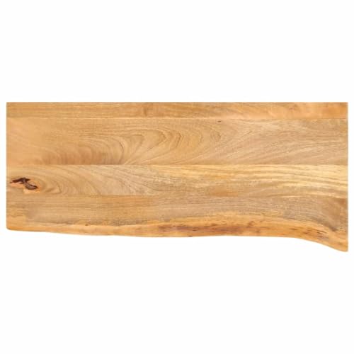 Tischplatte Baumkante Schreibtischplatte Holzplatte Ersatzplatte Holztischplatte Holz Platte für Heimwerker, Arbeitsplatten, 80x20x2,5 cm Massivholz Mango Tischplatte Baumkante Schreibtischplatte Holzplatte Ersatzplatte Holztischplatte Holz Platte für Heimwerker, Arbeitsplatten, 80x20x2,5 cm Massivholz Mango von Makastle