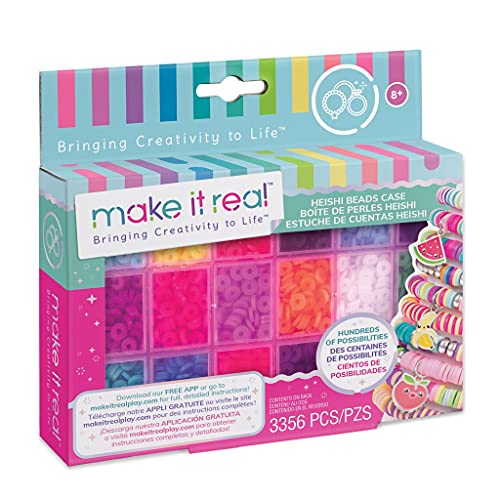 Make It Real 2901704 Heishi-Perlen in Aufbewahrungsbox, Bastelset, DIY Schmuckset, Schmuck selber basteln, Kreativ-Kit für Kinder, Mehrfarbig 1704 Make It Real 2901704 Heishi-Perlen in Aufbewahrungsbox, Bastelset, DIY Schmuckset, Schmuck selber basteln, Kreativ-Kit für Kinder, Mehrfarbig 1704 von Make It Real