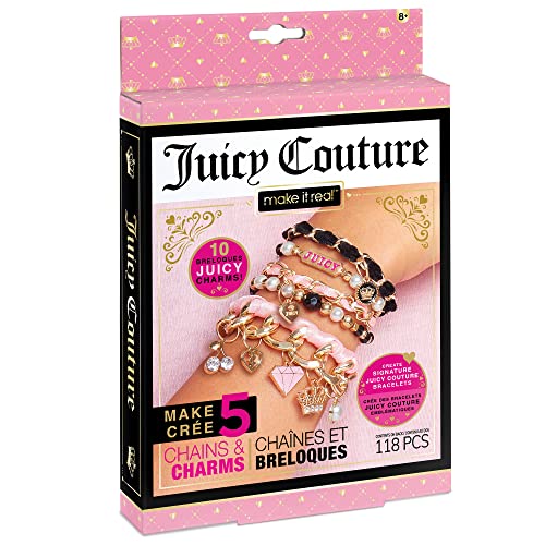 Make It Real Juicy Couture DIY Schmuckbastelset Dream Collection: 5 zauberhafte Armbänder zum Selbermachen mit Perlen, Anhängern, Kettchen und Bändern | Geschenk für Mädchen ab 8 Jahren von Make It Real