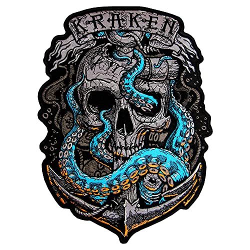 Kraken Große Rückenaufnäher für Weste Aufbügler Kraken Große Rückenaufnäher für Weste Aufbügler von MakeMyPatch