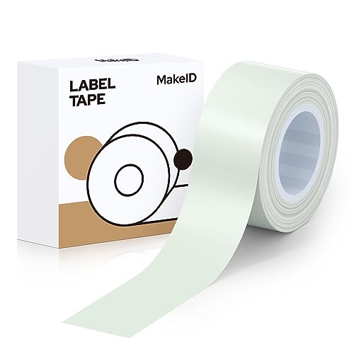 Makeid Etikettenband 16mm x 4m farbig Hitzebeständig Selbstklebend als Ersatz für Makeid L1/Q1/E1 Grünleger von Makeid