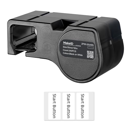 MakeID Allwetter-PET-Etikettenkassette für die Kennzeichnung von Komponenten und Geräten im Innen- und Außenbereich, Sicherheitskennzeichnung, Asset-Tracking, elektrische Etikettierung – für MakeID Allwetter-PET-Etikettenkassette für die Kennzeichnung von Komponenten und Geräten im Innen- und Außenbereich, Sicherheitskennzeichnung, Asset-Tracking, elektrische Etikettierung – für von Makeid