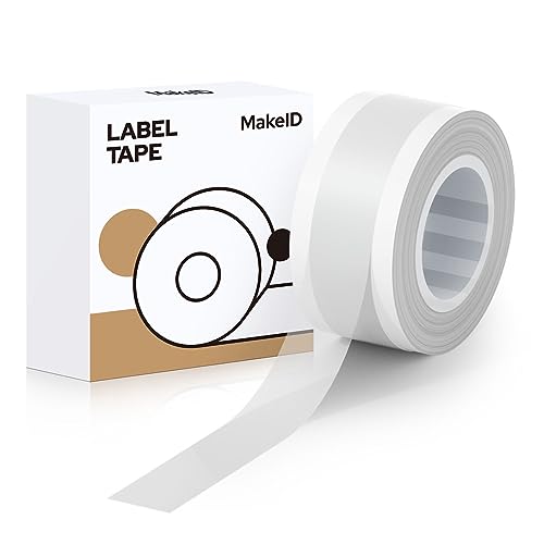 MakeID Etikettenband, kompatibel mit MakeID-Etikettenherstellern, L1, Q1, E1, Nachfüllpackungen, wasserdicht, laminiert, individuelle Aufkleber, Büroetiketten, Ersatz, 9 mm x 4 m MakeID Etikettenband, kompatibel mit MakeID-Etikettenherstellern, L1, Q1, E1, Nachfüllpackungen, wasserdicht, laminiert, individuelle Aufkleber, Büroetiketten, Ersatz, 9 mm x 4 m von Makeid