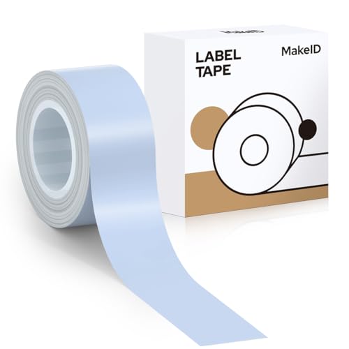 MakeID L1 Q1 E1 Etikettenband, 16 mm * 4 m Wasserdichte laminierte Nachfüllungen Benutzerdefinierte Aufkleber für Büro Zuhause Thermische Aufkleber Ersatz von Makeid