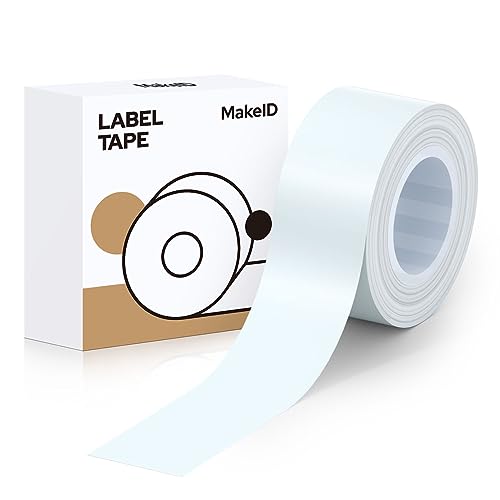 Makeid Kompatibel Etikettenband 16mm x 4m farbig Hitzebeständig Selbstklebend als Ersatz für Makeid L1/Q1/E1 Moonblue von Makeid