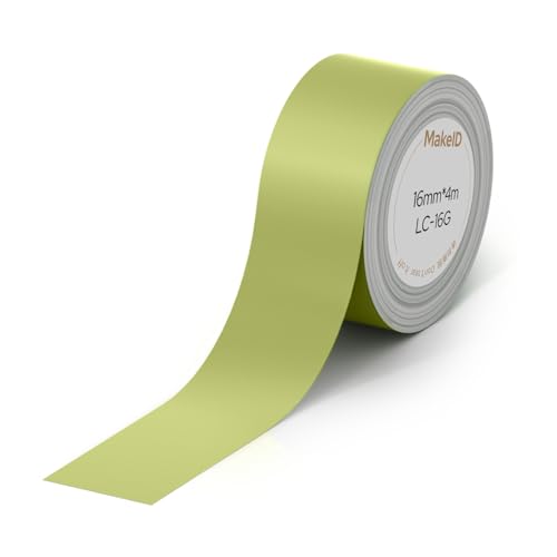 Makeid L1-C Nachfüllband für Etikettiergerät, 16 mm x 4 m, kontinuierliches laminiertes Thermoetikett, wasserdicht, selbstklebend, kompatibel mit Druckern Makeid L1-C Nachfüllband für Etikettiergerät, 16 mm x 4 m, kontinuierliches laminiertes Thermoetikett, wasserdicht, selbstklebend, kompatibel mit Druckern von Makeid
