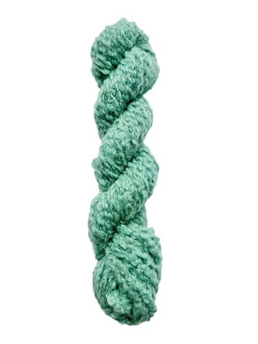 Maker's Craft Boucle Merinowolle, 100 g, 18 Meter, sehr luxuriöses und weiches Garn zum Stricken, Häkeln und Weben, DIY mit Vintage-Farben (Meeresgrün) von Maker's Craft