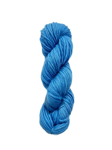 Maker's Craft Einlagiges Merinowolle, 100 g, 22,7 m, sehr luxuriöses und weiches Garn zum Stricken, Häkeln, Weben und Weben, DIY mit Vintage-Farben (Hellblau) von Maker's Craft