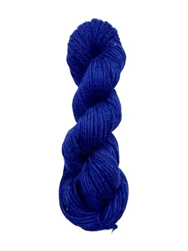 Maker's Craft Einlagiges Merinowolle, 100 g, 22,7 m, sehr luxuriöses und weiches Garn zum Stricken, Häkeln, Weben und Weben, DIY mit Vintage-Farben (Marineblau) von Maker's Craft
