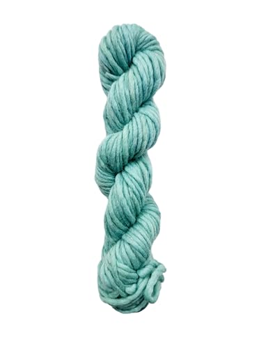 Maker's Craft Einlagiges Merinowolle, 100 g, 22,7 m, sehr luxuriöses und weiches Garn zum Stricken, Häkeln, Weben und Weben, DIY mit Vintage-Farben (Meergrün) von Maker's Craft