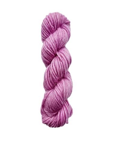 Maker's Craft Einlagiges Merinowolle, 100 g, 22,7 m, sehr luxuriöses und weiches Garn zum Stricken, Häkeln, Weben und Weben, DIY mit Vintage-Farben (Rosa) von Maker's Craft