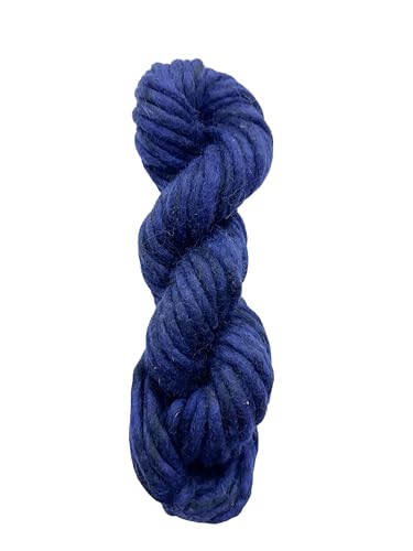 Maker's Craft Handfilz-Merinowolle, 100 g, 13,7 m, sehr luxuriöses und weiches Garn zum Stricken, Häkeln, Weben und Weben, DIY, mit Vintage-Farben (Marineblau) von Maker's Craft