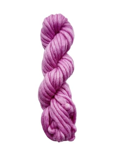 Maker's Craft Handfilz-Merinowolle, 100 g, 13,7 m, sehr luxuriöses und weiches Garn zum Stricken, Häkeln, Weben und Weben, DIY mit Vintage-Farben (Rosa) von Maker's Craft