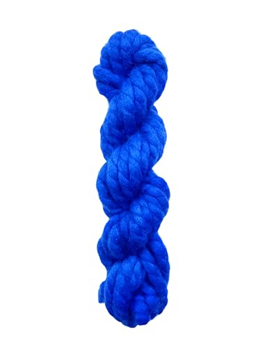Maker's Craft Twisted Merino Super Bulky Wollgarn, 100 g, sehr luxuriöses und weiches Garn zum Stricken, Häkeln, Weben und Weben, DIY mit Vintage-Farben (Indigo) von Maker's Craft