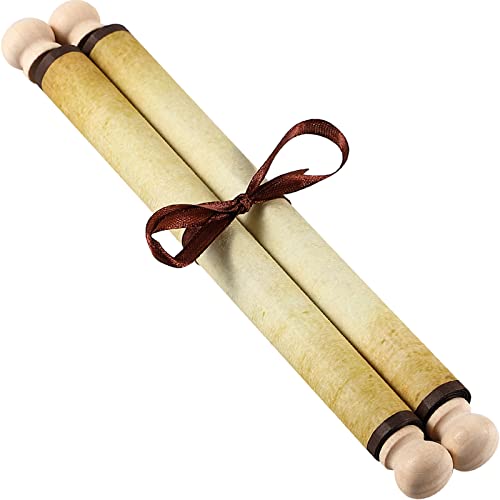 Makevivi 1 x Blanko-Papier mit Holzstäben, für freche oder schöne Listen, Schreiben, Hochzeitsgelübde, Einladungen, Liebesbriefe, Cosplay-Requisiten, Renaissance, 18 x 77,5 cm Makevivi 1 x Blanko-Papier mit Holzstäben, für freche oder schöne Listen, Schreiben, Hochzeitsgelübde, Einladungen, Liebesbriefe, Cosplay-Requisiten, Renaissance, 18 x 77,5 cm von Makevivi