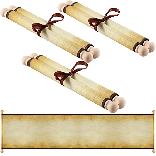 Makevivi Blanko-Papier mit Holzstäben, für freche oder schöne Listen, Schreiben, Hochzeitsgelübde, Einladungen, Liebesbriefe, Cosplay-Requisiten, Renaissance, 18 x 77,5 cm, 3 Stück Makevivi Blanko-Papier mit Holzstäben, für freche oder schöne Listen, Schreiben, Hochzeitsgelübde, Einladungen, Liebesbriefe, Cosplay-Requisiten, Renaissance, 18 x 77,5 cm, 3 Stück von Makevivi