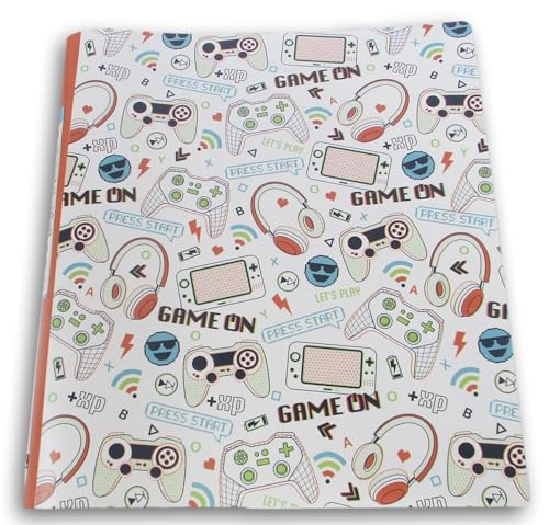 Kinderbuch mit 3 Ringen, bunt gemustert, flexibel, aus Polymaterial (Videospiel-Controller) von Making the Grade