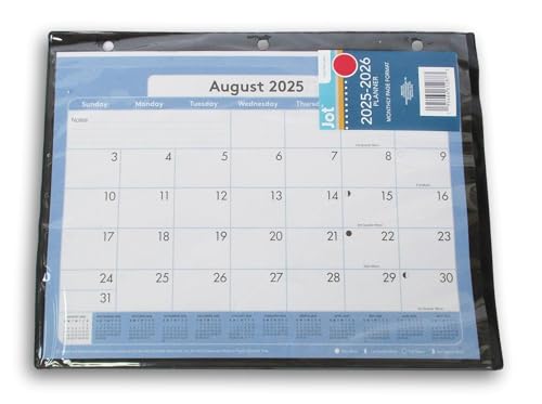 Monatskalender 2025-2026, Schuljahresplaner in Schutzhülle für 3-Ringbuch, Farbe variiert Monatskalender 2025-2026, Schuljahresplaner in Schutzhülle für 3-Ringbuch, Farbe variiert von Making the Grade