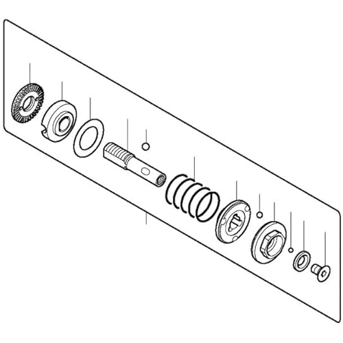 Makita 125396-9 Kupplung Montage für Modell BFL300FZ Winkelbohrer von Makita