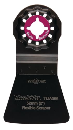 Makita B-64995 Starlock HCS Schaber 52 mm flexibel TMA066 Multi Material, für Mörtel, Leim, Teppichreste, Silikonfugen, für Multitool, Multifunktionswerkzeug, 1 Stück Makita B-64995 Starlock HCS Schaber 52 mm flexibel TMA066 Multi Material, für Mörtel, Leim, Teppichreste, Silikonfugen, für Multitool, Multifunktionswerkzeug, 1 Stück von Makita