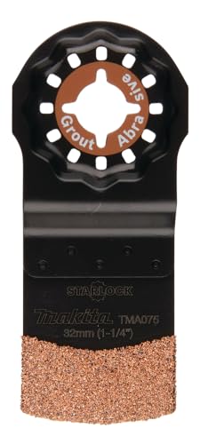 Makita B-65084 Starlock HM/TC Tauchsägeblatt 32 mm TMA075, Körnung 50, für abrasives Material, Mörtel, Faserzement, Porenbeton, Fiberglas, Epoxid, Holz, für Multitool, Multifunktionswerkzeug, 1 Stück Makita B-65084 Starlock HM/TC Tauchsägeblatt 32 mm TMA075, Körnung 50, für abrasives Material, Mörtel, Faserzement, Porenbeton, Fiberglas, Epoxid, Holz, für Multitool, Multifunktionswerkzeug, 1 Stück von Makita