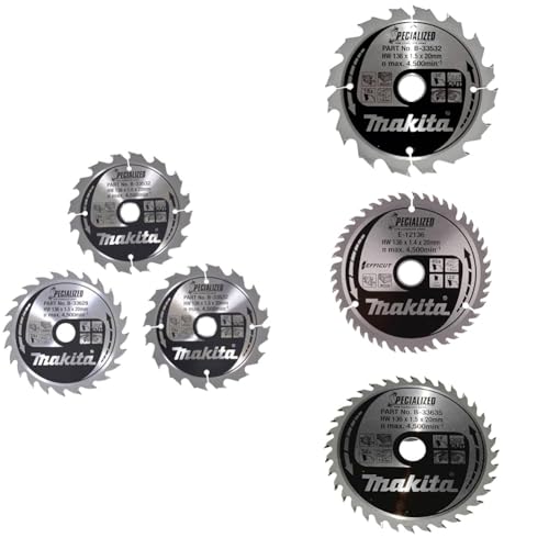 Sägeblatt-Set 136x20x16Z+24Z+SPECIALIZED Sägeb.136x20x16Z+EFFICUT Sägeb.136x20x45Z+SPECIALIZED Sägeb.136x20x36Z Sägeblatt-Set 136x20x16Z+24Z+SPECIALIZED Sägeb.136x20x16Z+EFFICUT Sägeb.136x20x45Z+SPECIALIZED Sägeb.136x20x36Z von Makita