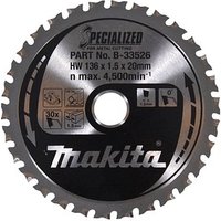 makita B-33526 SPECIALIZED Kreissägeblatt 136,0 mm, 30 Zähne, 1 St. von Makita