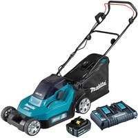 makita DLM382PM2 Akku-Rasenmäher 18,0 V für bis zu 560 m², mit 2 Akkus von Makita