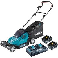 makita DLM432PT2 Akku-Rasenmäher 18,0 V für bis zu 575 m², mit 2 Akkus von Makita