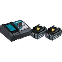 makita Werkzeugakkus mit Schnellladegerät Power Source Kit Lithium-Ionen 2x 4,0 Ah von Makita