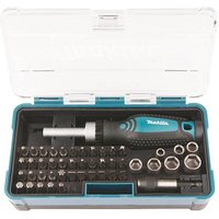 makita mit Ratschenschraubendreher B-36170 Bit-Set, 47-teilig makita mit Ratschenschraubendreher B-36170 Bit-Set, 47-teilig von Makita
