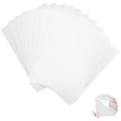 10PCS Doppelseitige Klebefolie zum Aufbügeln, A4 Aufbügelnder Beidseitiger Patch, Beidseitig Klebende Aufnäher für Applikationen, Kleidung Fusible Inerfacing Stoff von Makoto Nobu