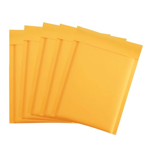 5 Stück Luftpolsterumschläge A5, Gepolsterte Briefumschläge, Selbstversiegelnde, 150 x 210 mm Luftpolster Versandtaschen Polsterumschläge für den Heim und Bürogebrauch von Makoto Nobu