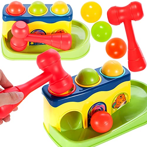 MalPlay Klopfspiel Hammerspiel | Klopfbank + 3 Bälle + Hammer | Pädagogisches Spielzeug für Kinder ab 12 Monaten MalPlay Klopfspiel Hammerspiel | Klopfbank + 3 Bälle + Hammer | Pädagogisches Spielzeug für Kinder ab 12 Monaten von MalPlay
