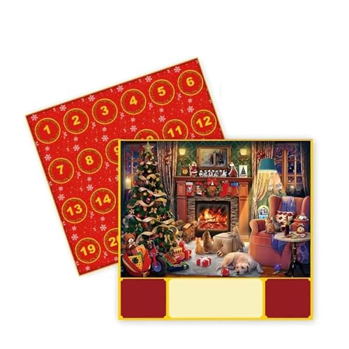 Weihnachts-Countdown-Kalender-Puzzle, 24 Tage Weihnachten, Advent, Puzzle, 1008 Teile, Countdown bis Weihnachten, Puzzle, Weihnachtsspielzeug (Size : B) von MalUan