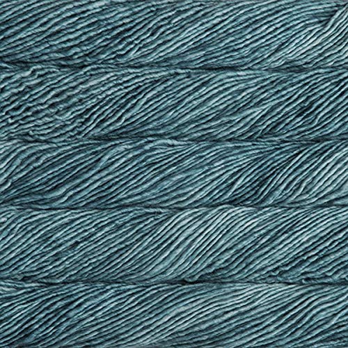 Malabrigo Wolle Mecha | weiche Merinowolle zum Stricken mit Farbverlauf | mulesing frei, handgefärbt | auch zum Häkeln | 100g 120m (411 Green-Gray) von Malabrigo