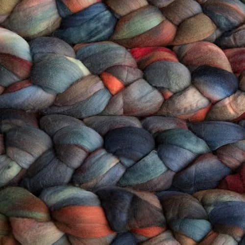 Spinnfasern Kammzug handgefärbt Wolle zum spinnen, Malabrigo Nube, Spinnband Märchenwolle Filzwolle Merino, 113g, filzen, weben (Pocion) von Malabrigo
