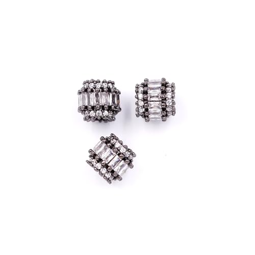 Malahill Abstandshalter für Schmuckherstellung, 9 x 9 mm, schwarz, weiß, 10 Stück Malahill Abstandshalter für Schmuckherstellung, 9 x 9 mm, schwarz, weiß, 10 Stück von Malahill