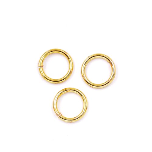 Malahill Hochwertige Schmuck-Binderinge für die Schmuckherstellung, 100 Stück, 5 mm, 18 Karat Gold Malahill Hochwertige Schmuck-Binderinge für die Schmuckherstellung, 100 Stück, 5 mm, 18 Karat Gold von Malahill