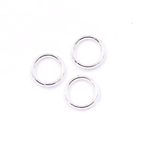 Malahill Hochwertige Schmuck-Binderinge für die Schmuckherstellung, 100 Stück, 6 mm, silberfarben Malahill Hochwertige Schmuck-Binderinge für die Schmuckherstellung, 100 Stück, 6 mm, silberfarben von Malahill