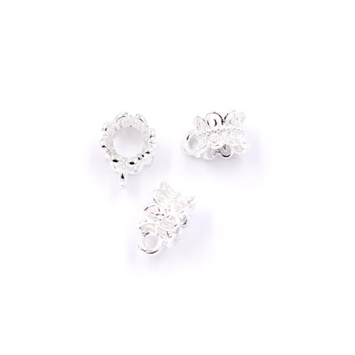 Malahill Hochwertige Schmuckhaken für die Schmuckherstellung, 50 Stück, 4,5 x 6 mm, Silber Malahill Hochwertige Schmuckhaken für die Schmuckherstellung, 50 Stück, 4,5 x 6 mm, Silber von Malahill