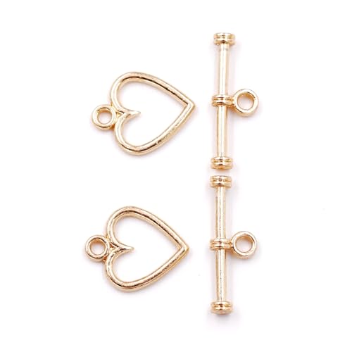 Malahill Knebelverschluss für Schmuckherstellung, OT-Verschluss für Halsketten, Armbänder, 12 mm, 14 Karat Gold, 30 Sets Malahill Knebelverschluss für Schmuckherstellung, OT-Verschluss für Halsketten, Armbänder, 12 mm, 14 Karat Gold, 30 Sets von Malahill
