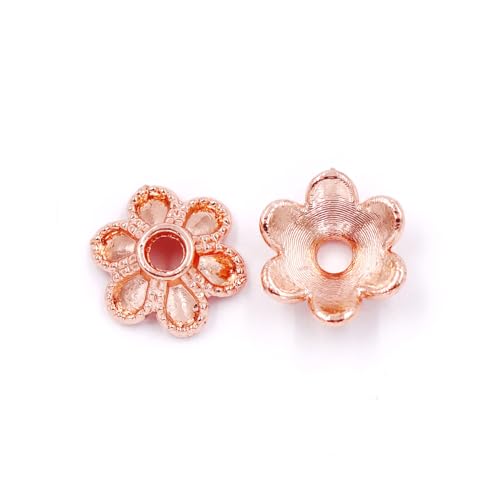 Malahill Perlenkappen für Schmuckherstellung, 8 mm, Rotgold, 100 Stück Malahill Perlenkappen für Schmuckherstellung, 8 mm, Rotgold, 100 Stück von Malahill