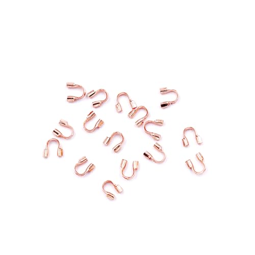 Malahill Schmuckzubehör von ausgezeichneter Qualität, 100 Stück, Drahtschutz für die Schmuckherstellung, 4,5 x 4,5 mm, Rotgold Malahill Schmuckzubehör von ausgezeichneter Qualität, 100 Stück, Drahtschutz für die Schmuckherstellung, 4,5 x 4,5 mm, Rotgold von Malahill