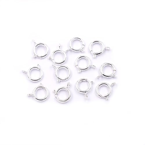 Malahill Schmuckzubehör von ausgezeichneter Qualität, 40 Stück, Ringverschlüsse für Schmuckherstellung, 6 mm, Silber Malahill Schmuckzubehör von ausgezeichneter Qualität, 40 Stück, Ringverschlüsse für Schmuckherstellung, 6 mm, Silber von Malahill