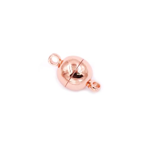 Malahill Zylindrischer Verschluss für Schmuckherstellung, 10 Stück, 6 x 12 mm, Rotgold von Malahill